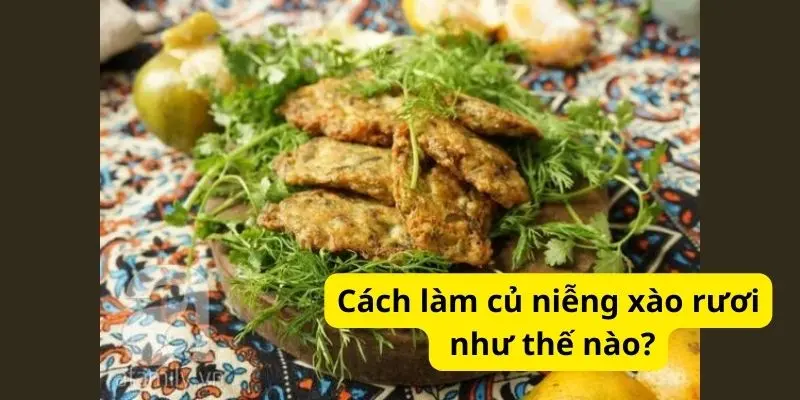 Cách làm củ niễng xào rươi như thế nào?