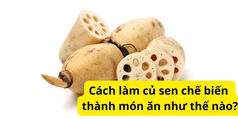 Cách làm củ sen chế biến thành món ăn như thế nào?