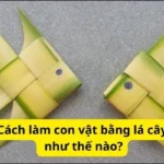 Cách làm con vật bằng lá cây như thế nào?