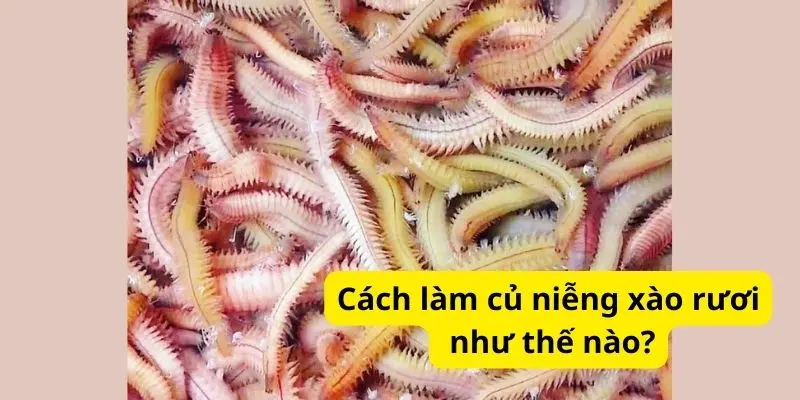 Cách làm củ niễng xào rươi như thế nào?